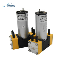 YW02-B-DC 12V 24V Mini-Membran-Doppelkopfpumpe Bürstenluftpumpe 4.2L/min Wasserpumpe 600ml/min 0.1MPa 15PSI